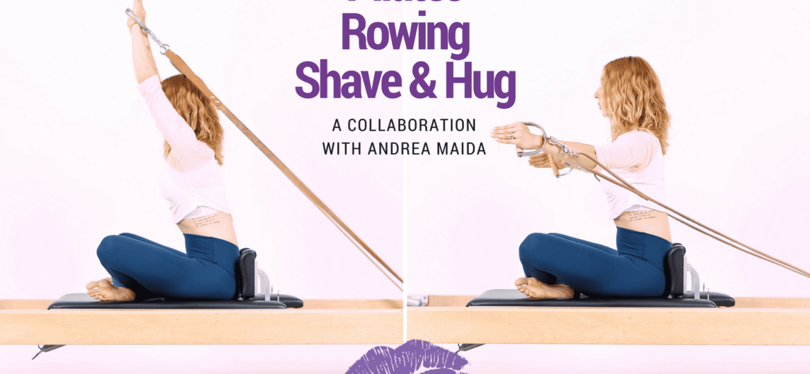 Lesley Logan Pilates Rowing Shave Hug Youtube thegem blog - Online Pilates Classes