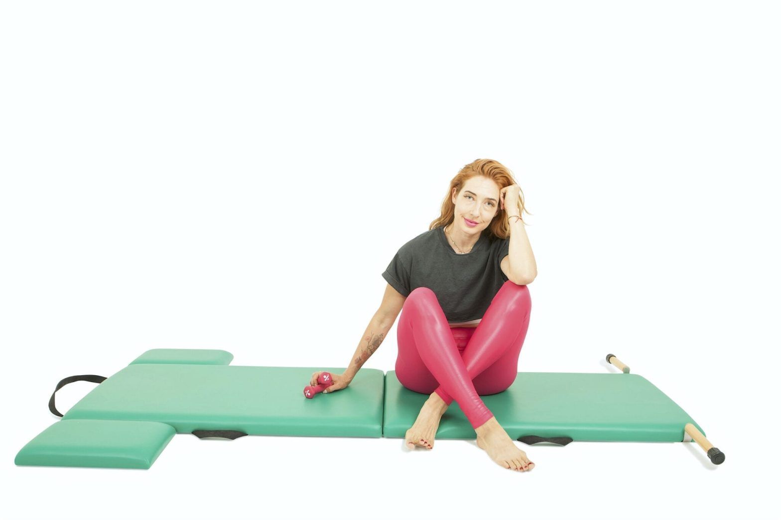 Arm Springs with Weights on the Mat - Online Pilates Classes