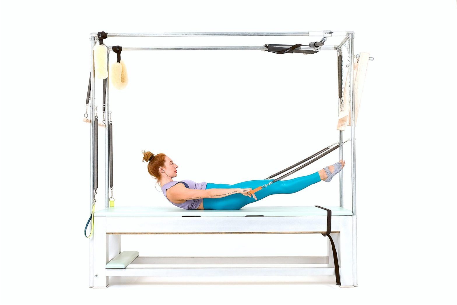 Hundred-with-Arm-Springs-on-the-Cadillac Online Pilates Classes