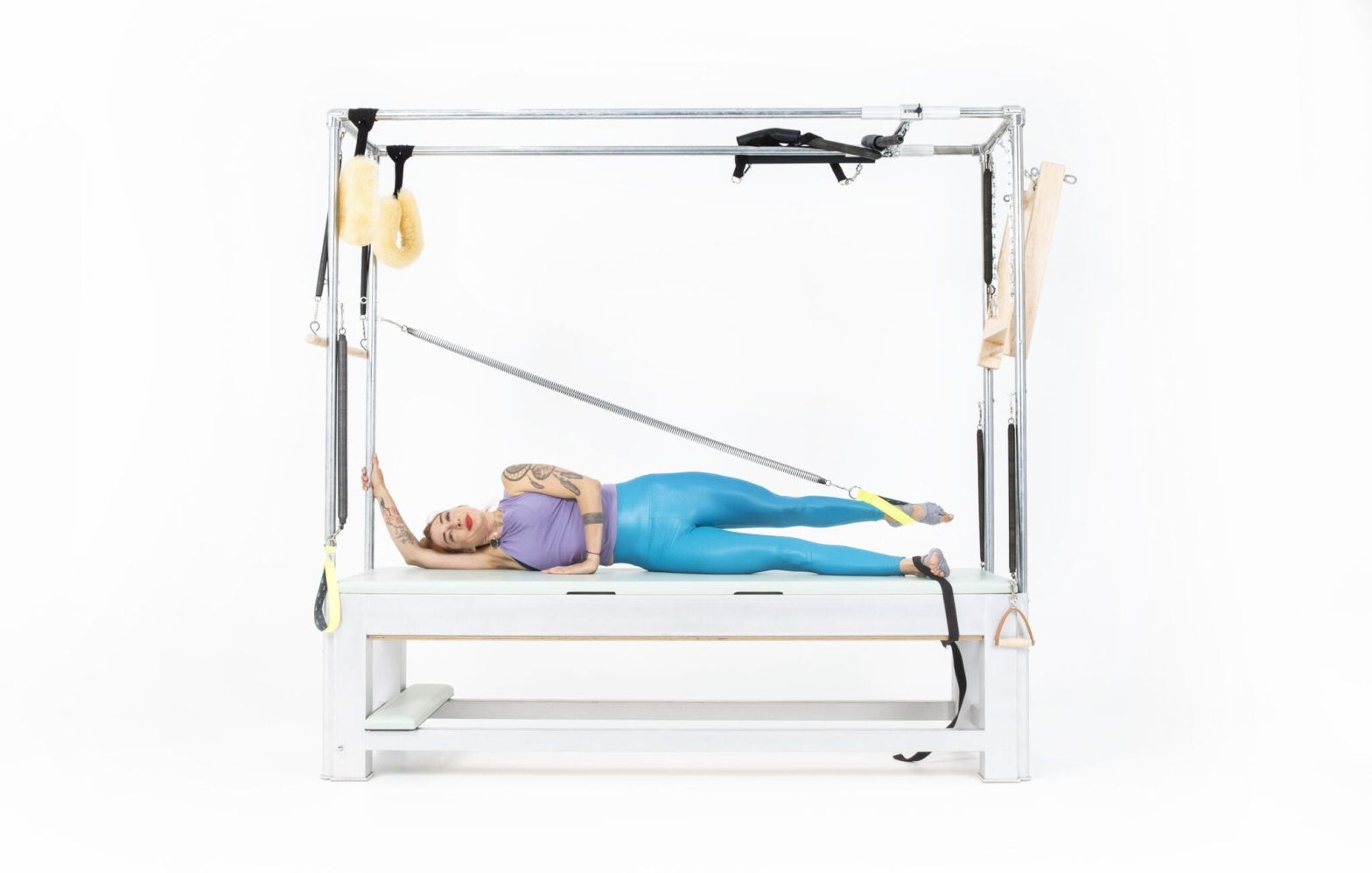 Side Leg Springs Small Circles on the Cadillac or Tower Online Pilates Classes