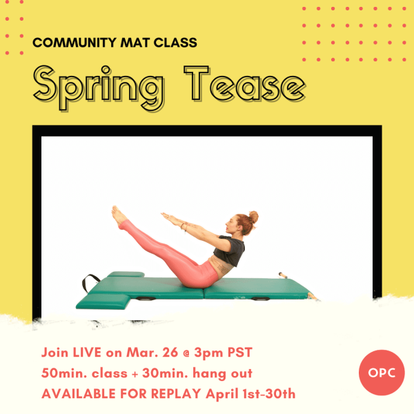 SQUARE Mat-April-2021-Monthly-50-Min-Class - Online Pilates Classes