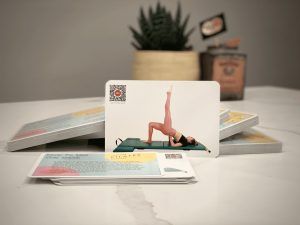 Pilates Mat Flashcards by Lesley Logan - Deck of 42 Study Cards