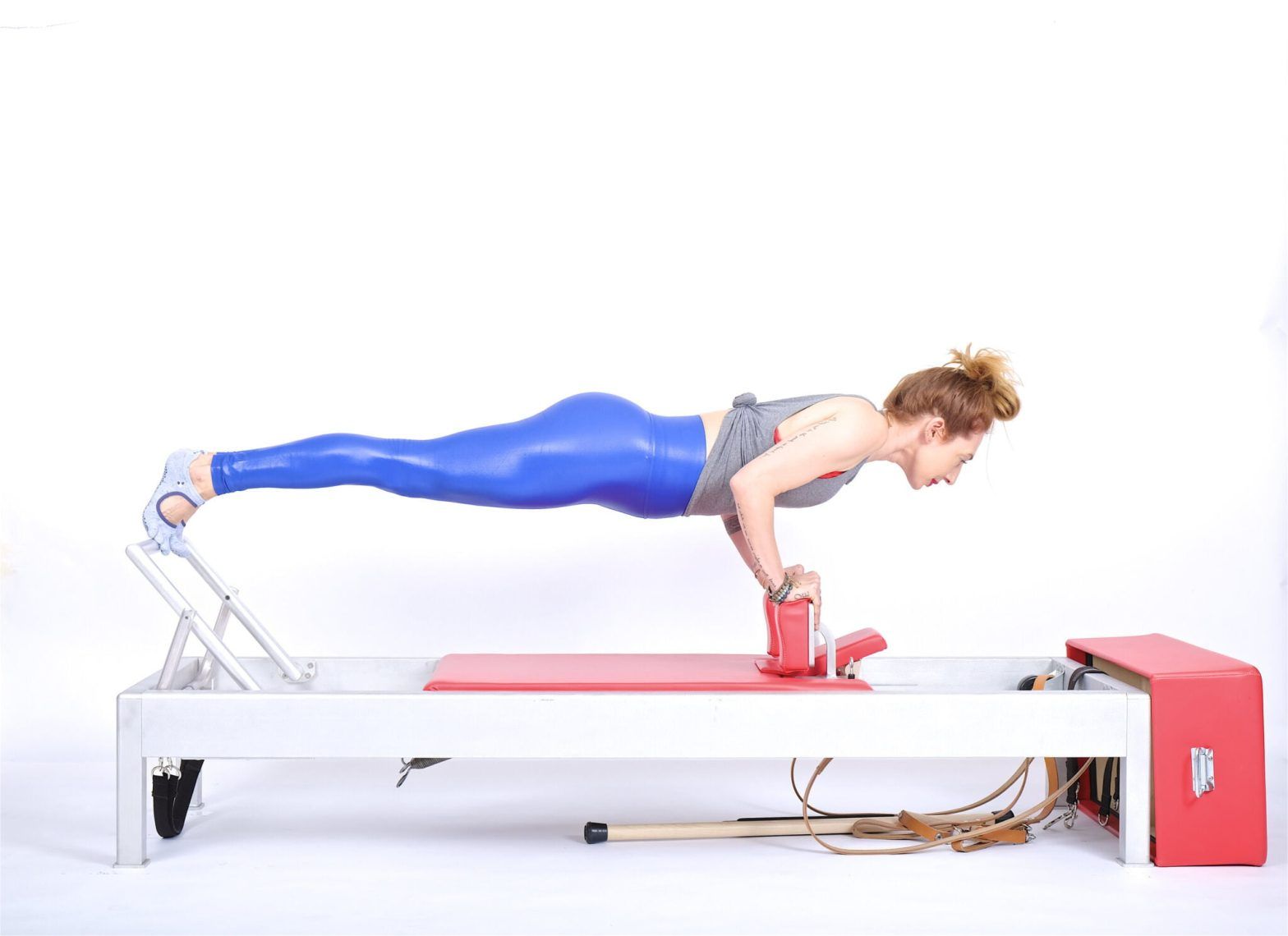 Control-Push-Ups-Front-on-the-Reformer Online Pilates Classes