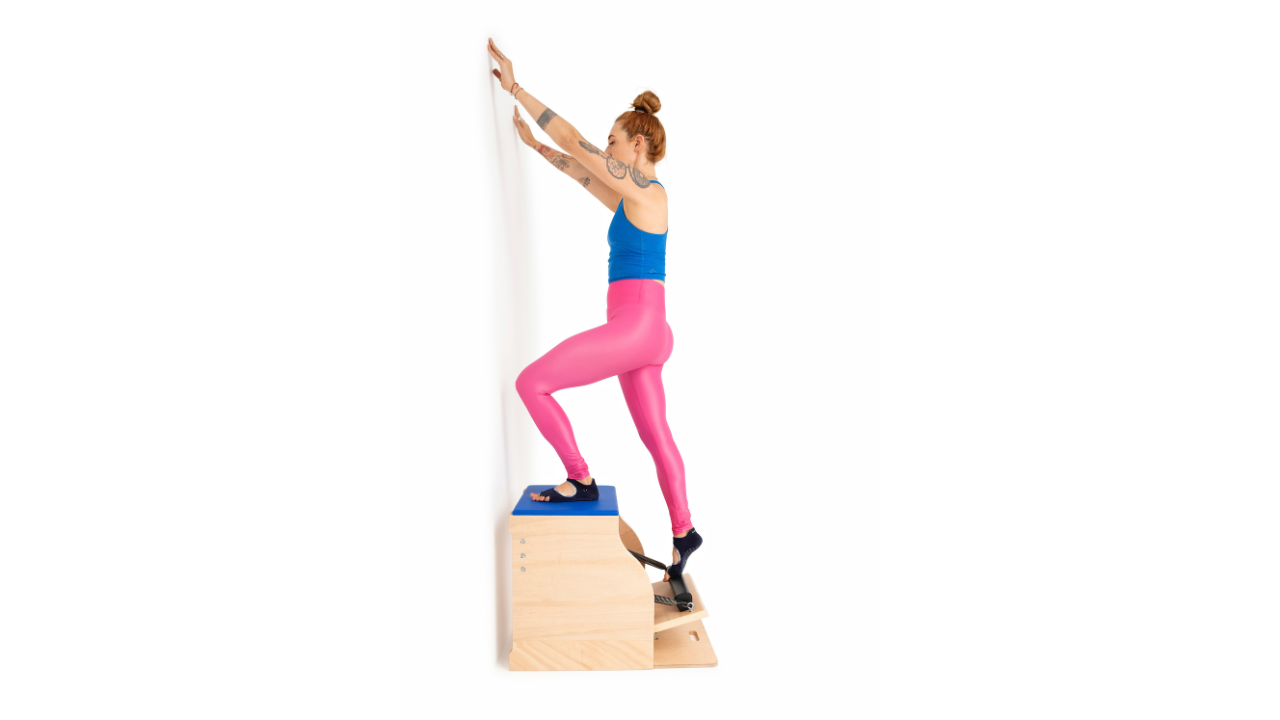 going up front prep on the wunda chair online pilates classes