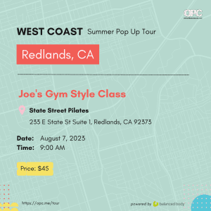 Aug. 7 '23 9:00am PT - Redlands, CA - Joe's Gym
