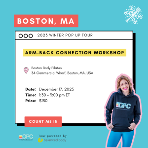 Dec. 17 '23 1:30pm ET - Boston MA - Arm-Back Connection Workshop